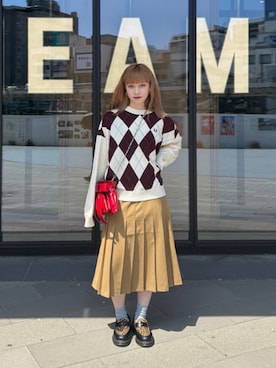 「Ray BEAMS（レイビームス）のアイテム」を使った、Ray BEAMSさん（レディース・154cm）の秋コーディネート