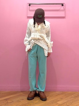 「DANTON（ダントン）のアイテム」を使った、Ray BEAMSさん（レディース・155cm）の春コーディネート