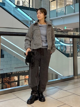 「アイテム（カチューシャ）」を使った、Ray BEAMSさん（レディース・153cm）の秋コーディネート