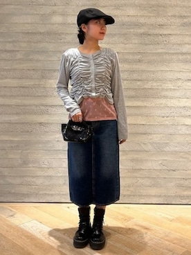 「シャーリング」｜Ray BEAMSさん（レディース・155cm）の秋コーディネート