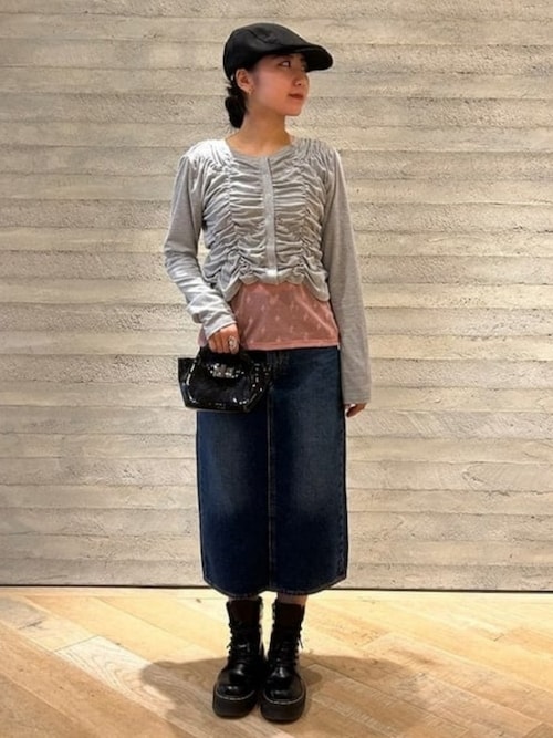 リブ シャーリング カーディガン（カーディガン/ボレロ）｜Ray BEAMS