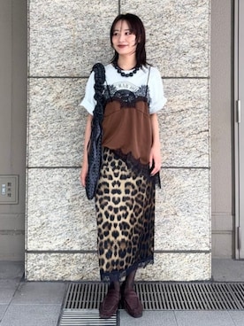 「Casselini（キャセリーニ）のアイテム」を使った、Ray BEAMSさん（レディース・164cm）の夏コーディネート
