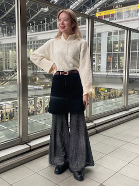 Ray BEAMSさん（レディース・163cm）の冬コーディネート