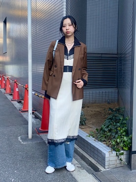 Ray BEAMSさん（レディース・179cm）の春コーディネート