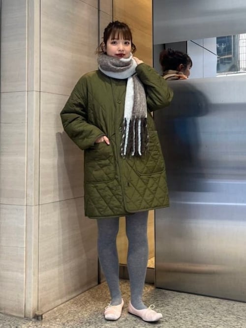 セール】ボア キルト リバーシブル コート（ノーカラーコート）｜Ray