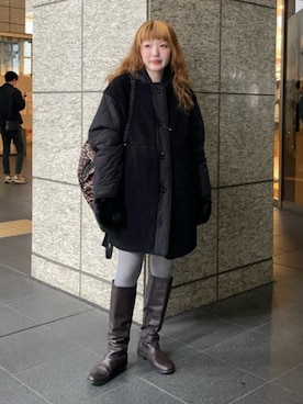 Ray BEAMSさん(レディース・158cm)の冬コーディネート