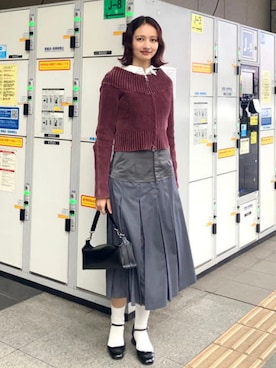 Ray BEAMSさん（レディース・168cm）の冬コーディネート