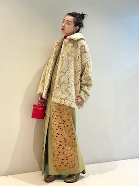 Ray BEAMSさん（レディース・158cm）の冬コーディネート