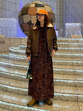 Ray BEAMSさん（レディース・161cm）の冬コーディネート