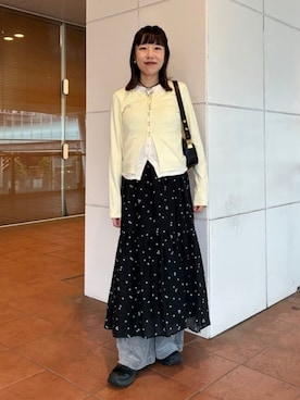 「Ray BEAMS（レイビームス）のJW PEI / Joy Bag（トートバッグ、ブラック系）」を使った、Ray BEAMSさん（レディース・160cm）の秋コーディネート