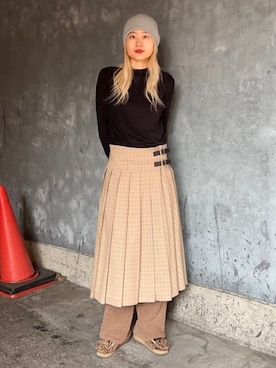 Ray BEAMSさん（レディース・168cm）の冬コーディネート