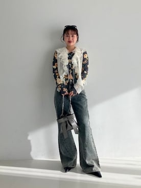 Ray BEAMSさん（レディース・162cm）の冬コーディネート