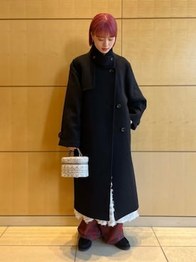 「Ray BEAMS（レイビームス）のアイテム（その他アウター）」を使った、Ray BEAMSさん（レディース・163cm）の冬コーディネート