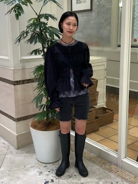 「Ray BEAMS（レイビームス）のアイテム」を使った、Ray BEAMSさん（レディース・158cm）の夏コーディネート