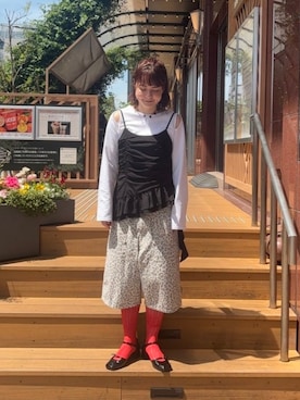 「Ray BEAMS（レイビームス）のアイテム」を使った、Ray BEAMSさん（レディース・156cm）の夏コーディネート