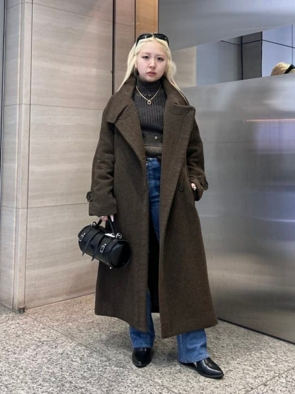 Ray BEAMS モッサ スタンドカラー コート 24AW 冬アウター レディ