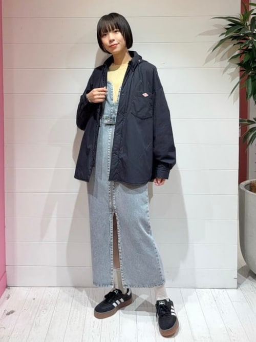 Ray BEAMS ワンピース デニム ジップ キャミ 「洗える