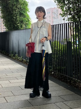 Ray BEAMSさん（レディース・157cm）の夏コーディネート