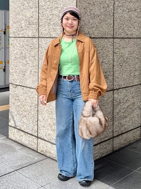 「RACAL（ラカル）のアイテム」を使った、Ray BEAMSさん（レディース・154cm）の秋コーディネート