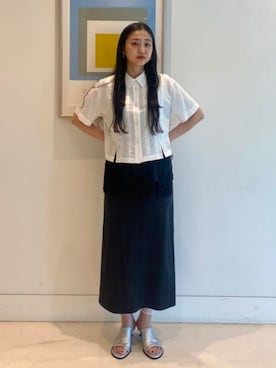 「Ray BEAMS（レイビームス）のアイテム」を使った、Ray BEAMSさん（レディース・167cm）の夏コーディネート