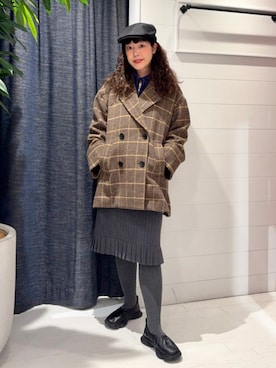 「アイテム（その他アウター）」を使った、Ray BEAMSさん（レディース・158cm）の秋コーディネート