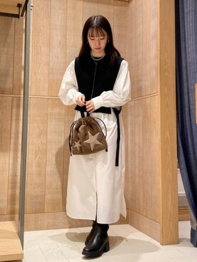 Ray BEAMSさん（レディース・155cm）の冬コーディネート