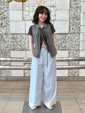 「Ray BEAMS（レイビームス）のアイテム」を使った、Ray BEAMSさん（レディース・155cm）の夏コーディネート