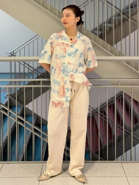 「Ray BEAMS（レイビームス）のアイテム」を使った、Ray BEAMSさん（レディース・163cm）の夏コーディネート
