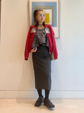 「Ray BEAMS（レイビームス）のアイテム（ブルゾン）」を使った、Ray BEAMSさん（レディース・170cm）の秋コーディネート