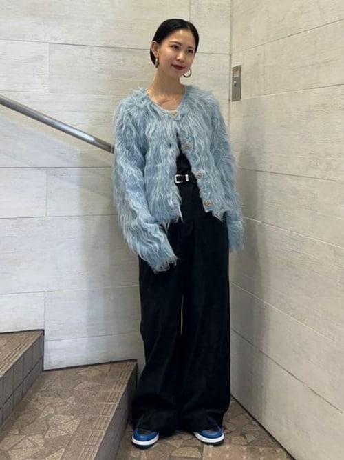 【2024AW】デプレ レイニーシャギー クルーネックベスト 定価6.5万円 黒 2024AW】デプレ レイニーシャギー クルーネックベスト 定価6.5万