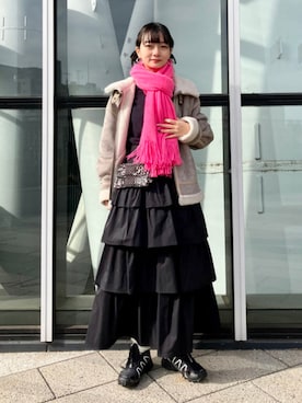 「Ray BEAMS（レイビームス）のアイテム（ブルゾン）」を使った、Ray BEAMSさん（レディース・160cm）の冬コーディネート