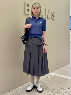 「Ray BEAMS（レイビームス）のアイテム（バッグ）」を使った、Ray BEAMSさん（レディース・160cm）の春コーディネート