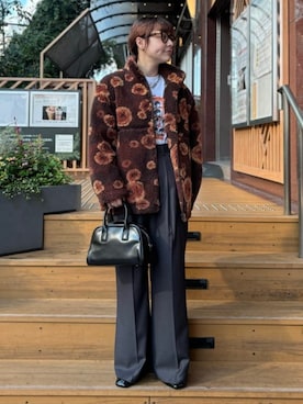 「Ray BEAMS（レイビームス）のアイテム（ブルゾン）」を使った、Ray BEAMSさん（レディース・156cm）の冬コーディネート