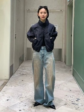 「MARMOT（マーモット）のアイテム」を使った、Ray BEAMSさん（レディース・158cm）の春コーディネート