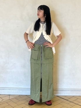 Ray BEAMSさん（レディース・157cm）の夏コーディネート