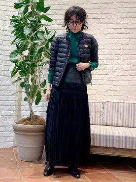 「DANTON」｜「アイテム（ジャケット/アウター）」を使った、Ray BEAMSさん（レディース・163cm）の秋コーディネート