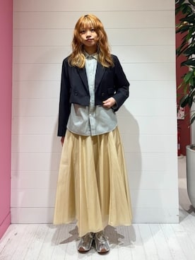 「GYMPHLEX（ジムフレックス）のアイテム」を使った、Ray BEAMSさん（レディース・165cm）の春コーディネート