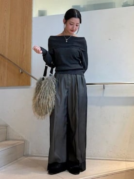 「Ray BEAMS（レイビームス）のアイテム（その他パンツ）」を使った、Ray BEAMSさん（レディース・168cm）の秋コーディネート