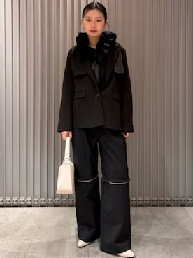 Ray BEAMSさん（レディース・163cm）の冬コーディネート