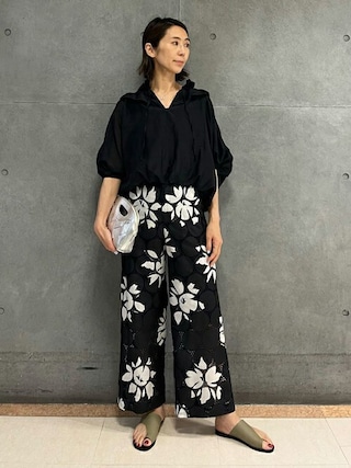 セルクルフルールプリント　ストレートパンツ 20220428223502234_320.jpg