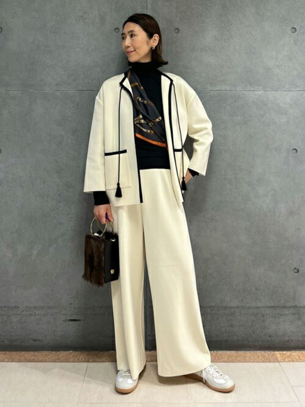 BALLSEY（ボールジィ）の「アセテートナイロンミラノリブ クルーネック