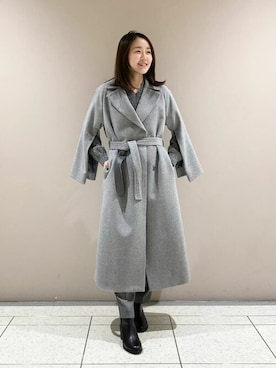 「コムサ」｜「アイテム（その他アウター）」を使った、COMME CA OFFICIALさん（レディース・163cm）の冬コーディネート