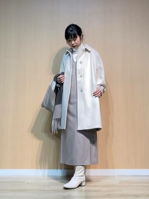 セール】アンゴラウール スタンドステンカラーコート（ステンカラー