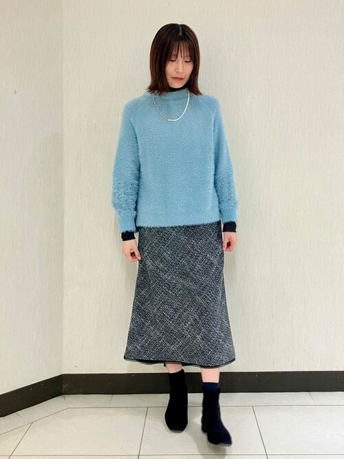 セール】【セットアップ対応】メランジツイード スカート（スカート