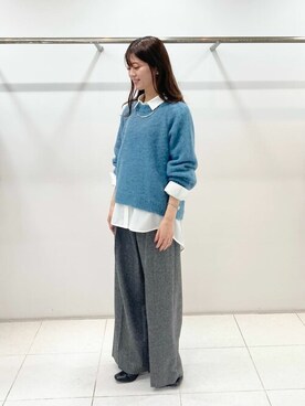 「K.T KIYOKO TAKASE（キヨコタカセ）のアイテム（パンツ）」を使った、COMME CA OFFICIALさん（レディース・158cm）の冬コーディネート
