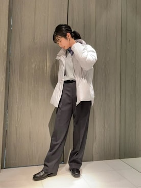 「COMME CA」｜「アイテム（ジャケット/アウター）」を使った、COMME CA OFFICIALさん（レディース・156cm）の冬コーディネート
