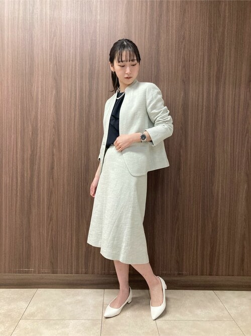 楽天市場】〔 TALLサイズ 〕 からみ織り ノーカラージャケット