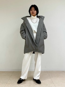 「コムサ」｜「アイテム（その他アウター）」を使った、COMME CA OFFICIALさん（レディース・164cm）の冬コーディネート