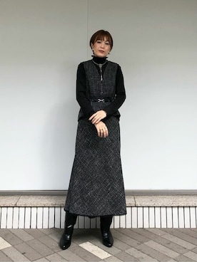 「COMME CA」｜COMME CA OFFICIALさん（レディース・166cm）の冬コーディネート