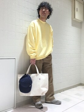 「SHIPS any（シップス エニィ）のアイテム（アクセサリー）」を使った、奥原さん（メンズ・177cm）の冬コーディネート